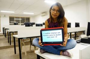 Stephanie, aluna da UFMT e participante do Delete seu preconceito